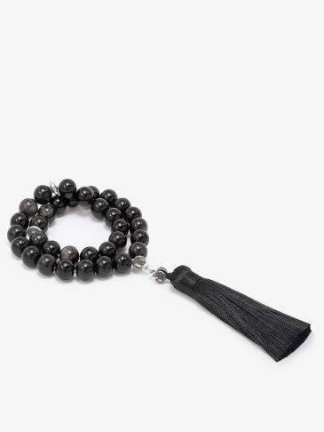 Obsidian gray & black Rosary ROS8018GY