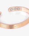 Rose Gold Striped Men&#39;s Wristband