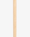 Crutch Stick Round Handle Natural Almond Wood