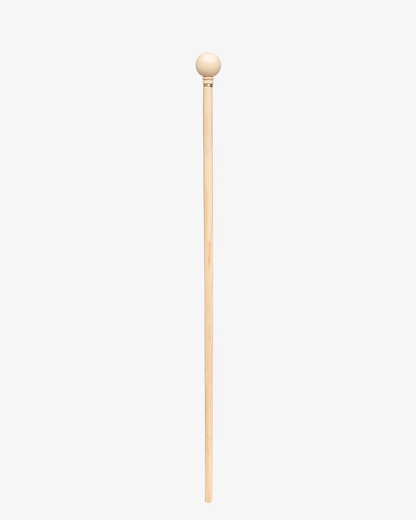 Crutch Stick Round Handle Natural Almond Wood