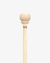 Crutch Stick Round Handle Natural Almond Wood